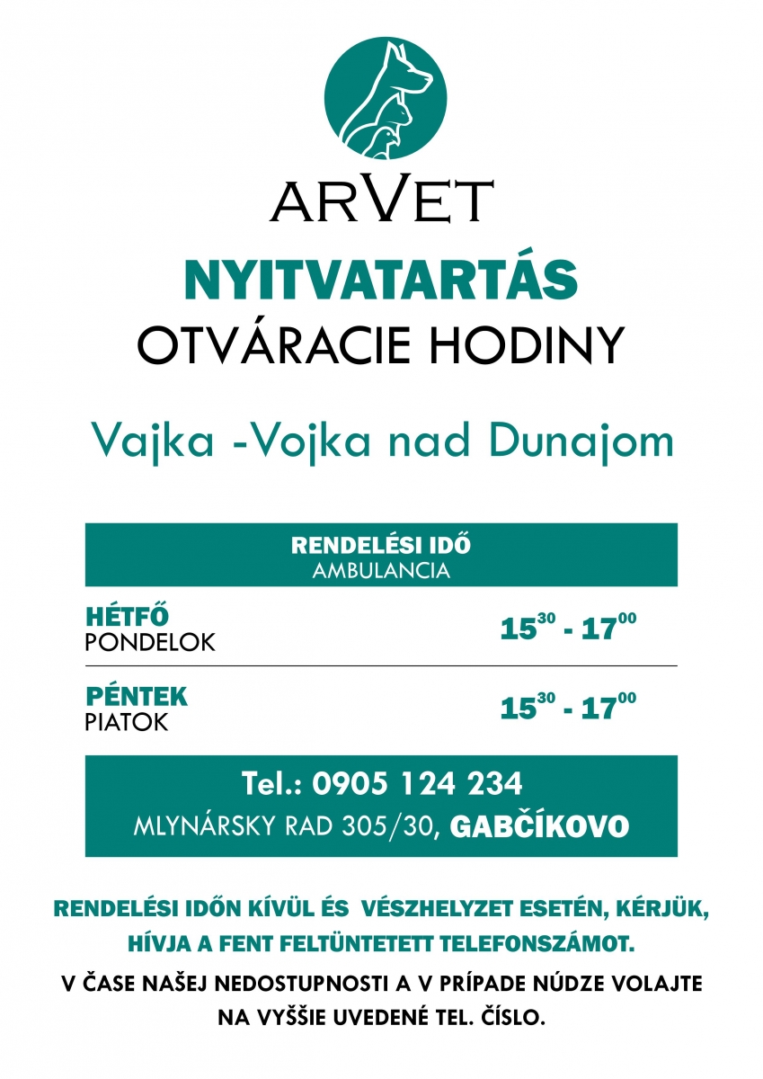 ORDINAČNÉ HODINY VOJKA